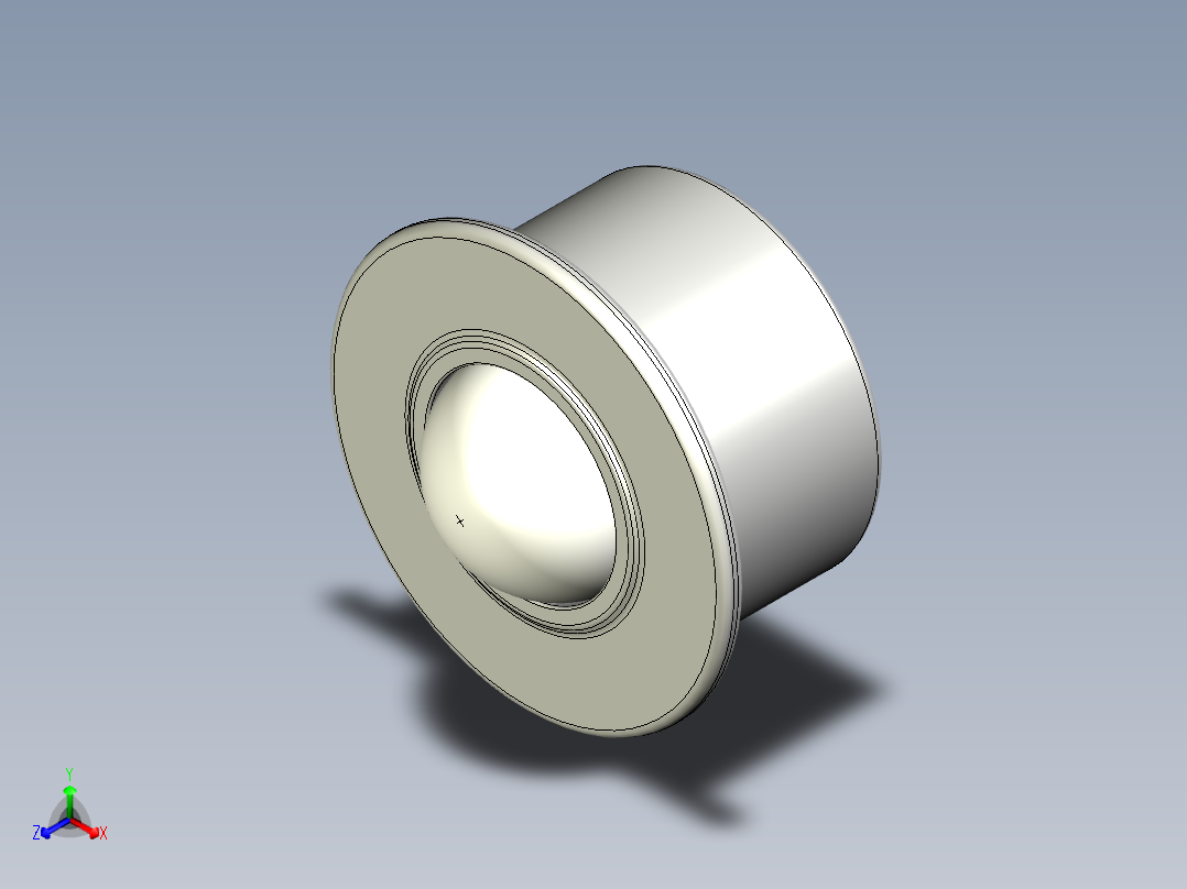 萬向滾珠05-3D多系列多零件图纸模型主视图