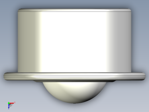 萬向滾珠05-3D多系列多零件图纸模型俯视缩略图