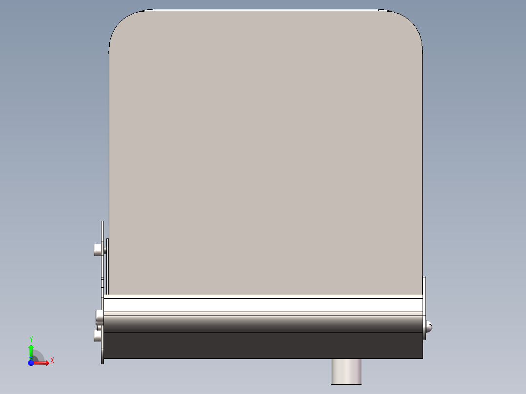 汽车多向调节电动座椅三维模型前视图