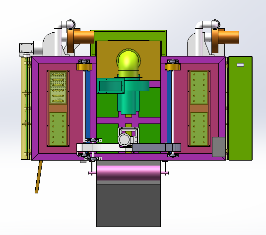 升降门式喷涂烤箱(sw18可编辑+工程图+bom）