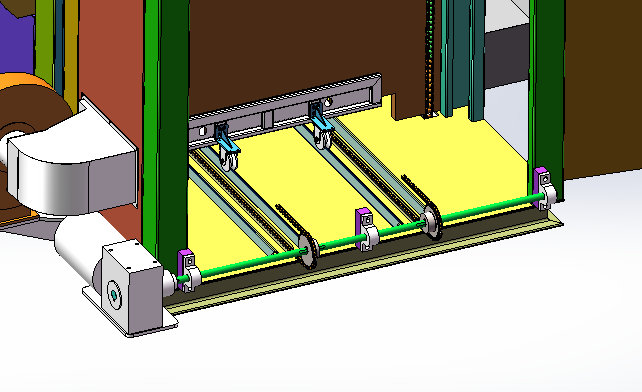升降门式喷涂烤箱(sw18可编辑+工程图+bom）