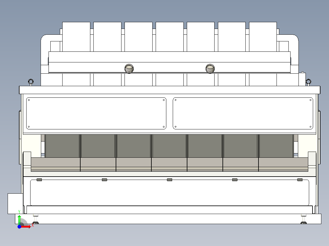 布勒 DR M 用于小麦分选的光学分选机step前视图