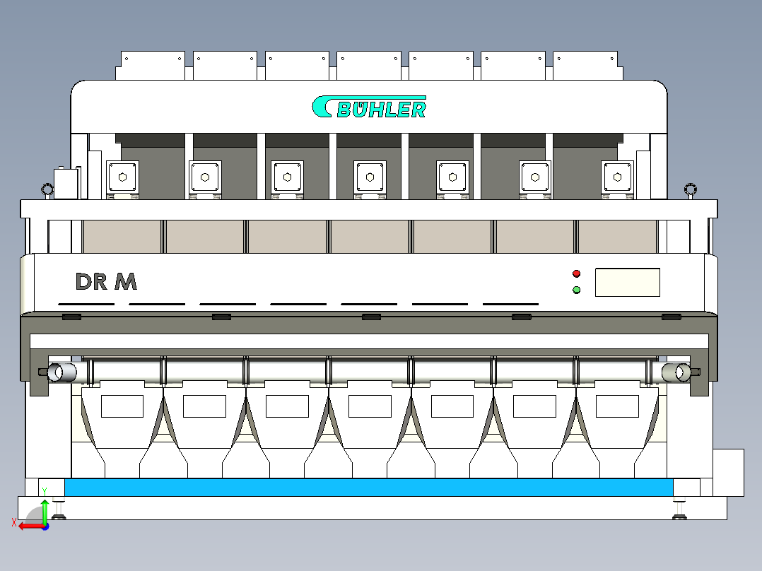 布勒 DR M 用于小麦分选的光学分选机step后视图