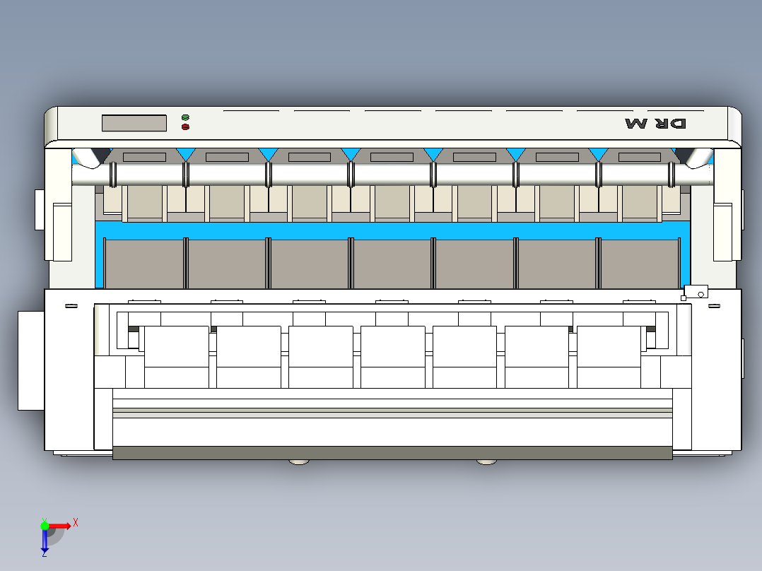 布勒 DR M 用于小麦分选的光学分选机step俯视图