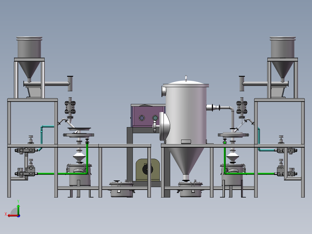 组合式塑胶颗粒粉碎设备sw17可编辑后视图