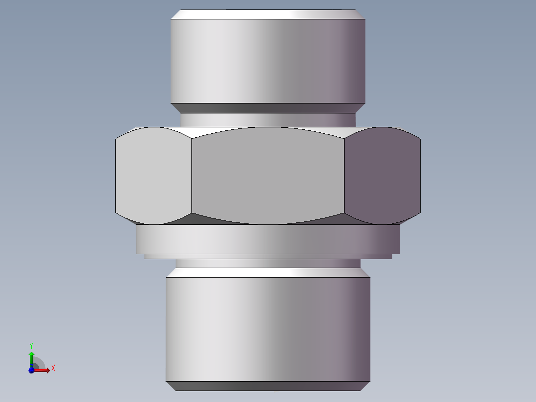 英制管螺纹ED密封、1DB-20-08WD前视图
