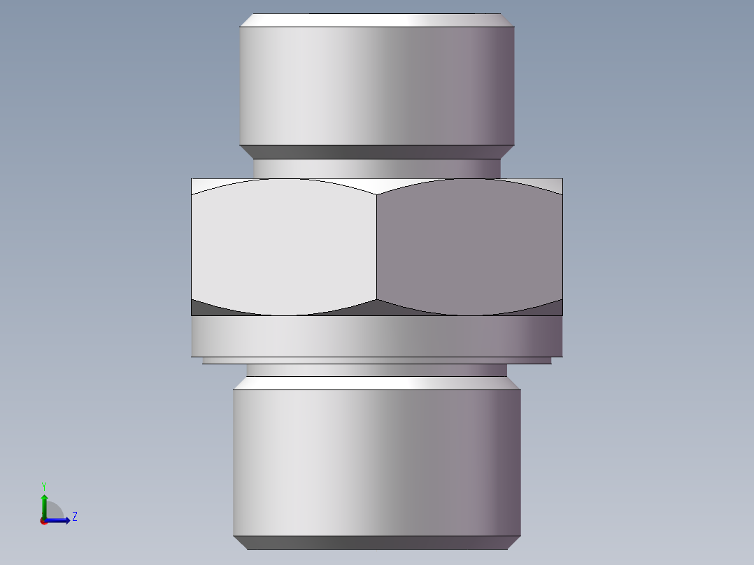 英制管螺纹ED密封、1DB-20-08WD左视图
