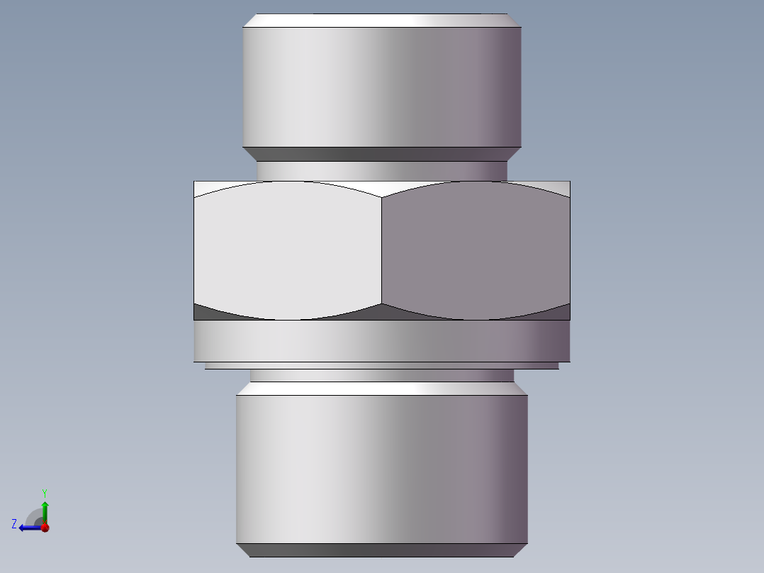 英制管螺纹ED密封、1DB-20-08WD右视图