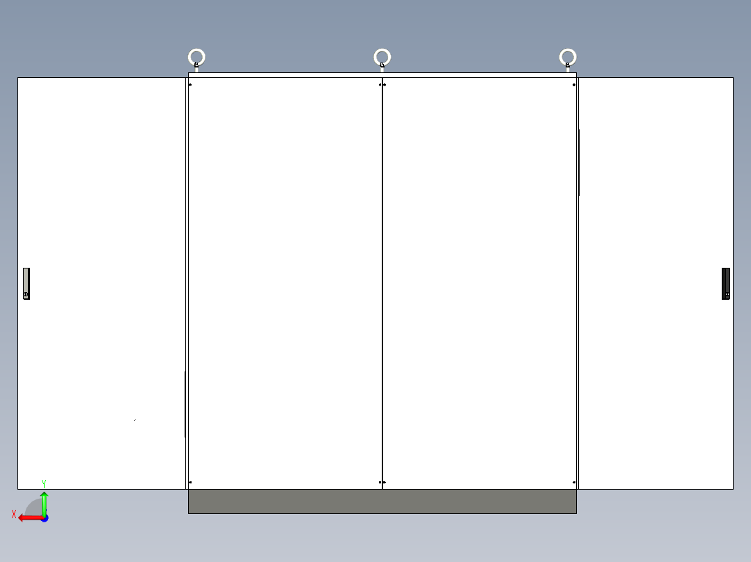 双电源CDQ1S刀开关plc控制柜后视图