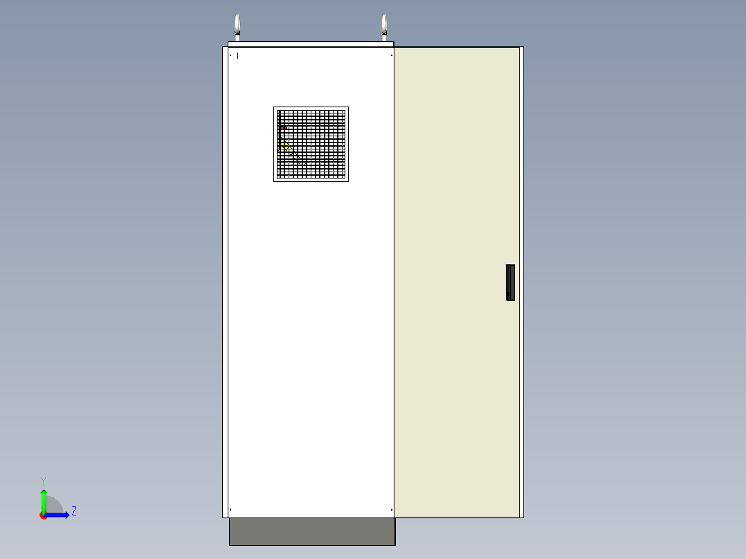 双电源CDQ1S刀开关plc控制柜左视图