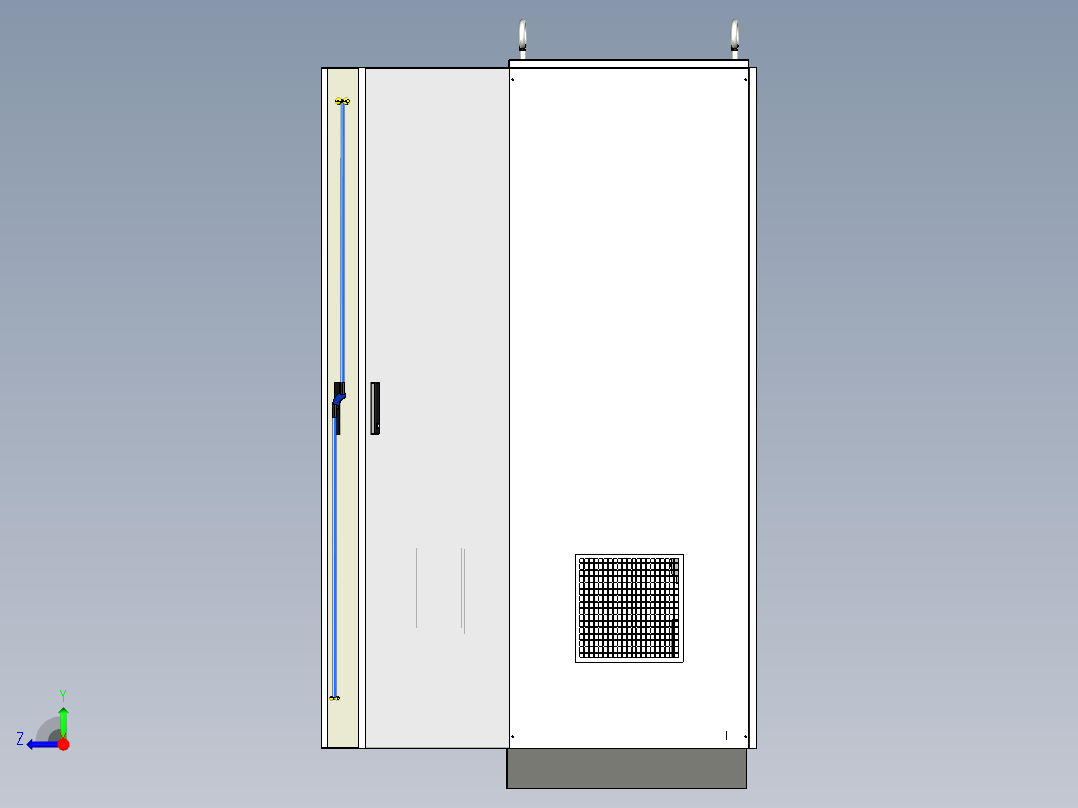 双电源CDQ1S刀开关plc控制柜右视图