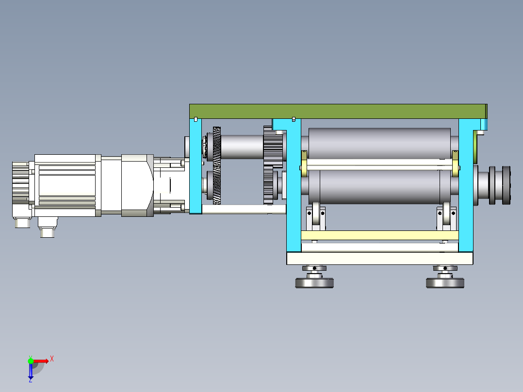 B2004298-旋转模切设备俯视图