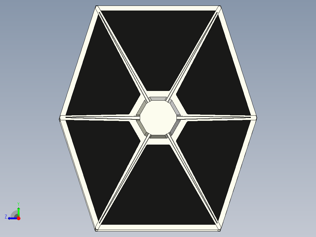 A2004176-TIE 战斗机 星球大战右视图