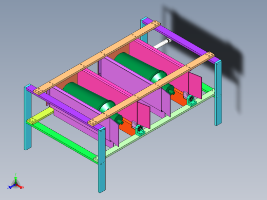 齿轮齿条开合机构