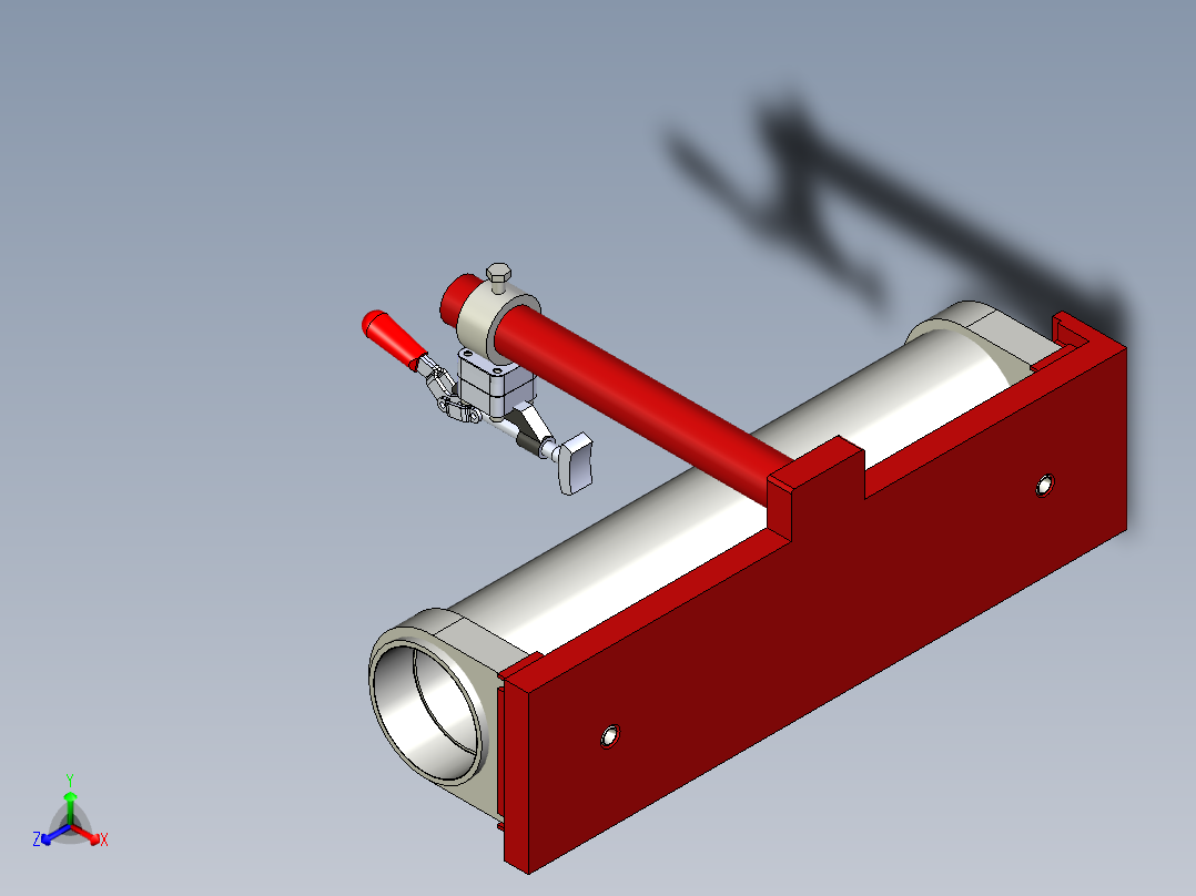 B2005199-用于液压缸管与连接过程法兰的定位焊夹具