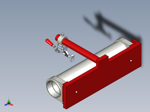 B2005199-用于液压缸管与连接过程法兰的定位焊夹具
