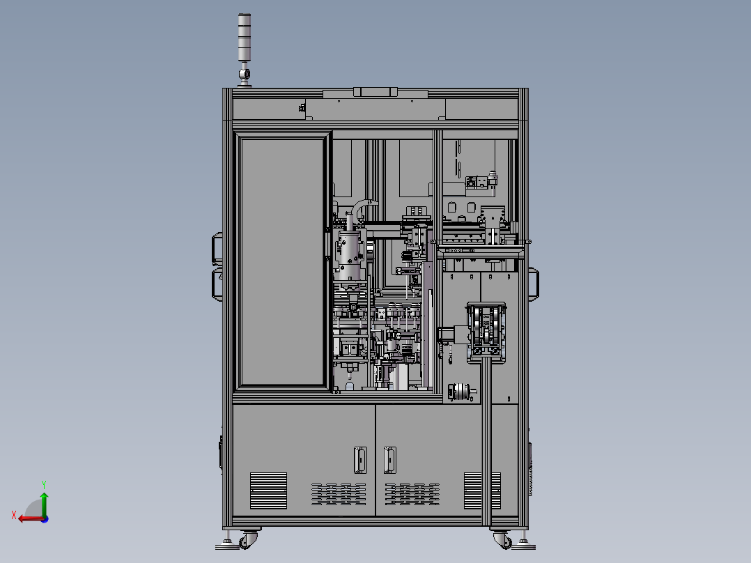 硅胶件AOI检测设备后视图