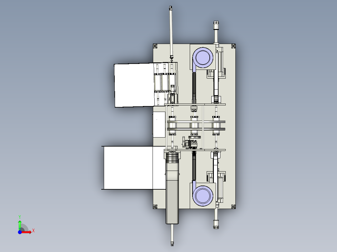 装卡环轴承扇叶机（自动化组装机设备）前视图