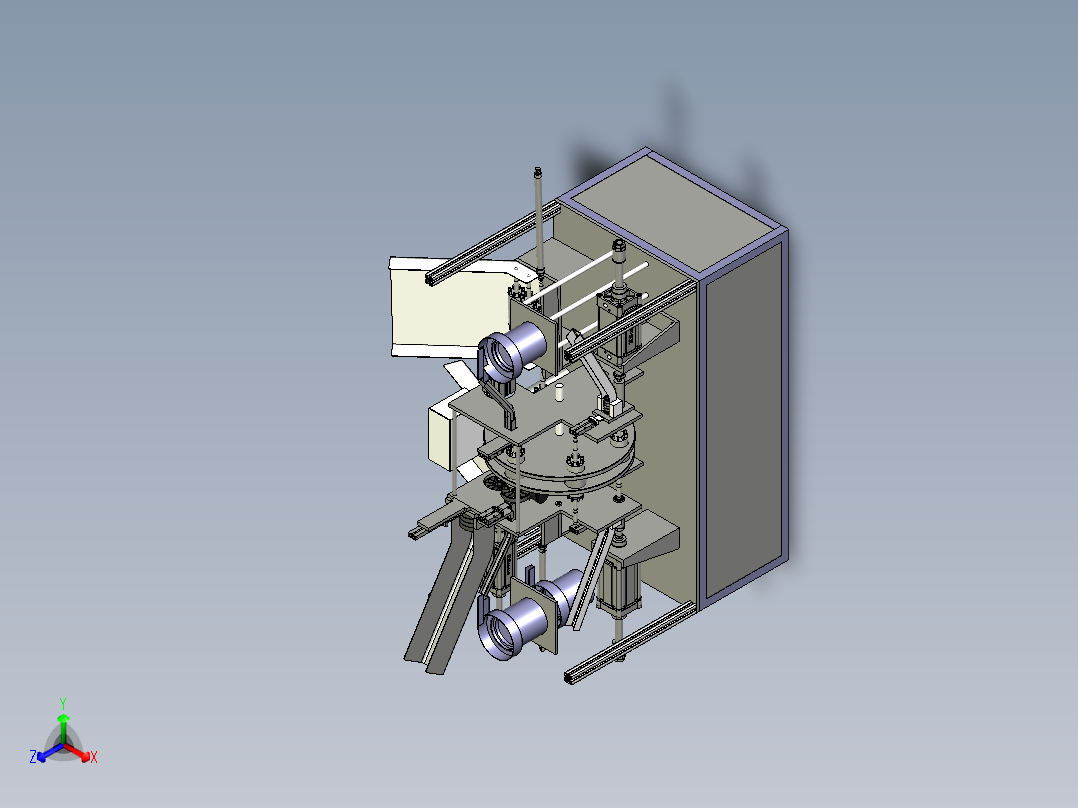 装卡环轴承扇叶机（自动化组装机设备）正等轴测图