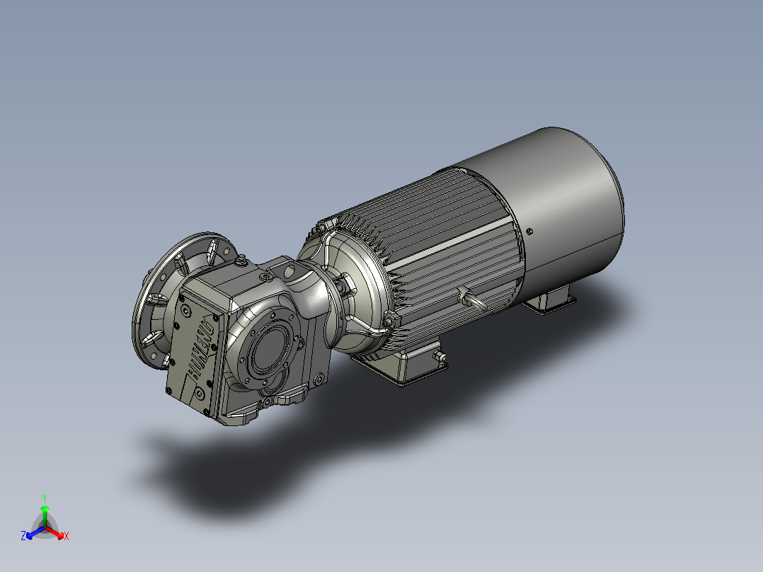 外发K306FE-C18-D101-MH132S4B55AC3-F0E00-02122122正等轴测图