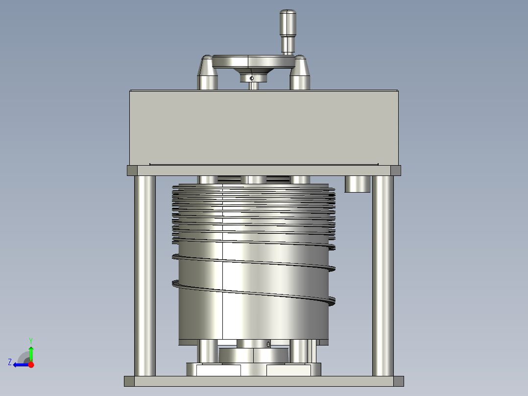 自动餐具回收机的碗碟分离装置右视图