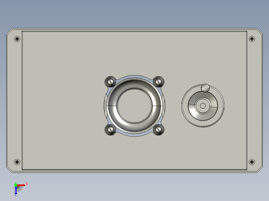自动餐具回收机的碗碟分离装置俯视图