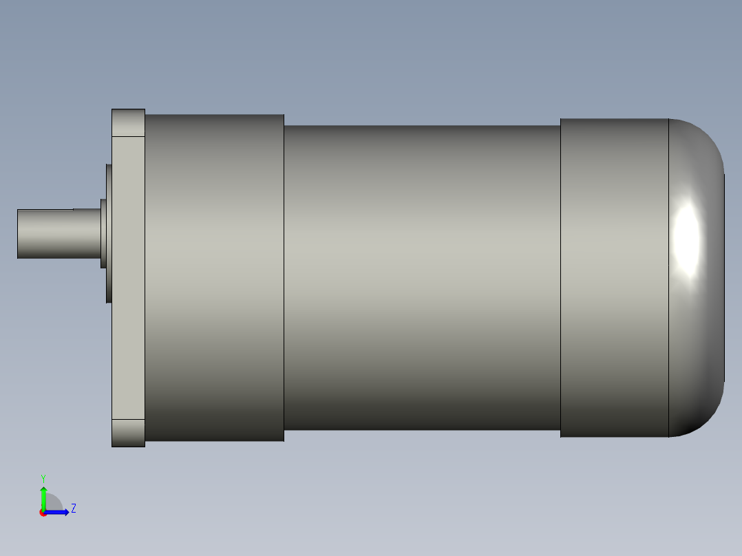 减速电机PF18-0100-30-S左视图