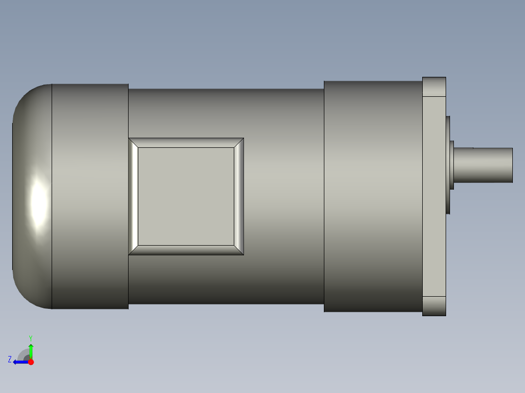 减速电机PF18-0100-30-S右视图