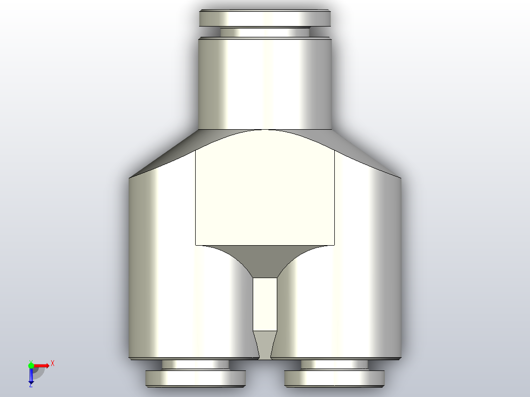 快插接头NPQH-Y-Q6-Q4-P10俯视图