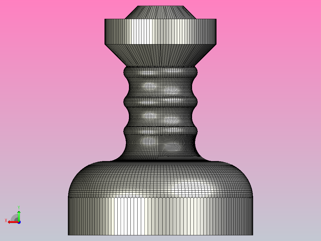 骷髅杯巨型乐高风格后视图