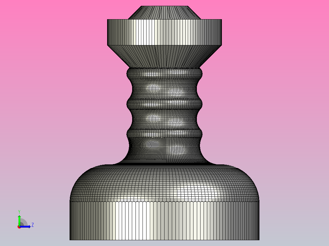 骷髅杯巨型乐高风格左视图