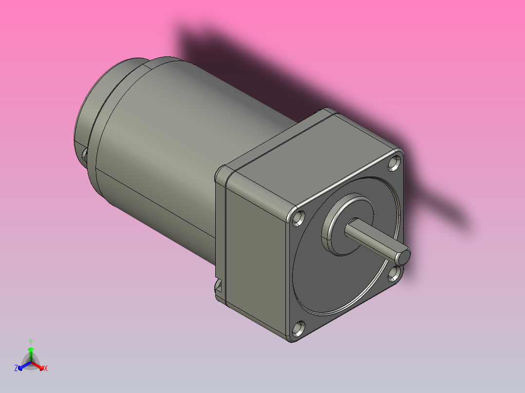 调速电机2ik6rgn-c-2gn3k-18k_asm正等轴测图