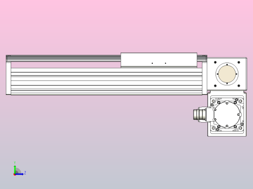 皮带直线轴半封闭可选导轨TPA-HNB-220D-176-L200-RP-C-P1K-N3左视缩略图