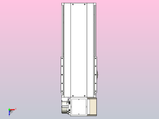 皮带直线轴半封闭可选导轨TPA-HNB-220D-176-L200-RP-C-P1K-N3俯视缩略图