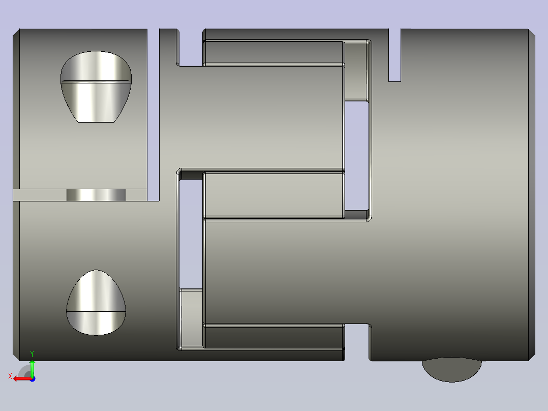 LYCA梅花联轴器LYCA-1422后视图