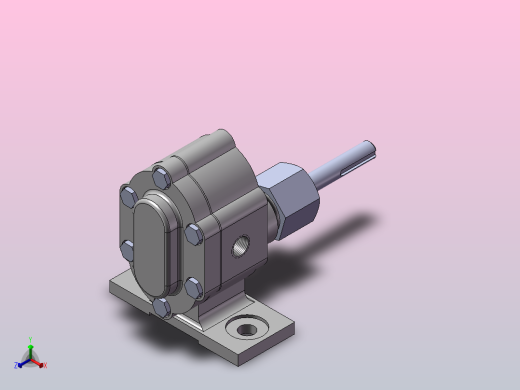 齿轮泵正等轴测缩略图