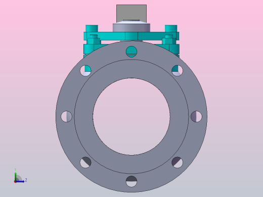 法兰连接球阀[125]左视缩略图
