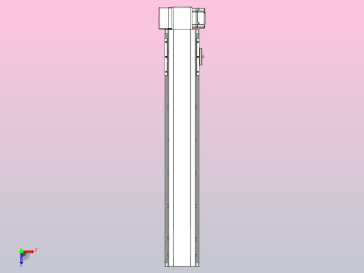 皮带直线轴半封闭可选导轨TPA-HNB-105D-90-L500-RP-C-P20-N3俯视缩略图