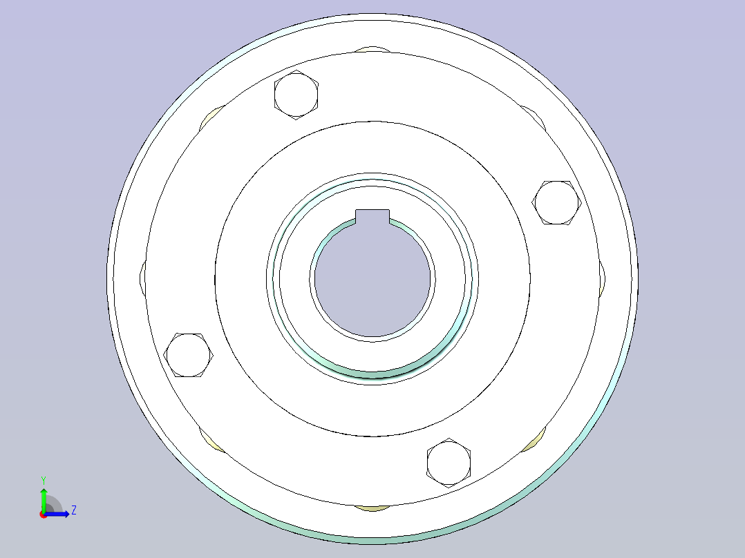 弹性柱销联轴器 HL3 35X47-35X57(基准)左视图
