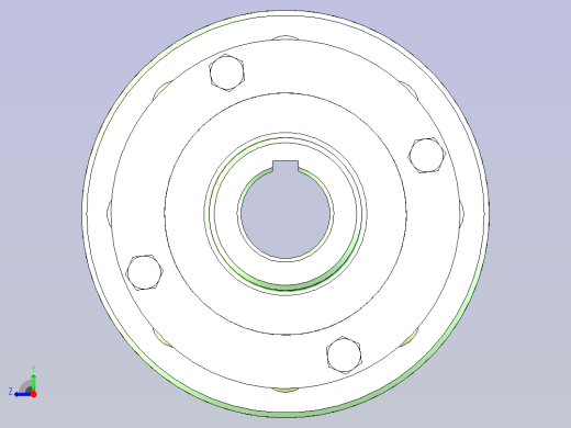 弹性柱销联轴器 HL3 35X47-35X57(基准)右视缩略图