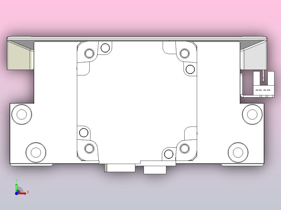滚珠丝杠直线轴内置导轨TPA-GCR-170-2510C-L1300-M-M75-N3前视图