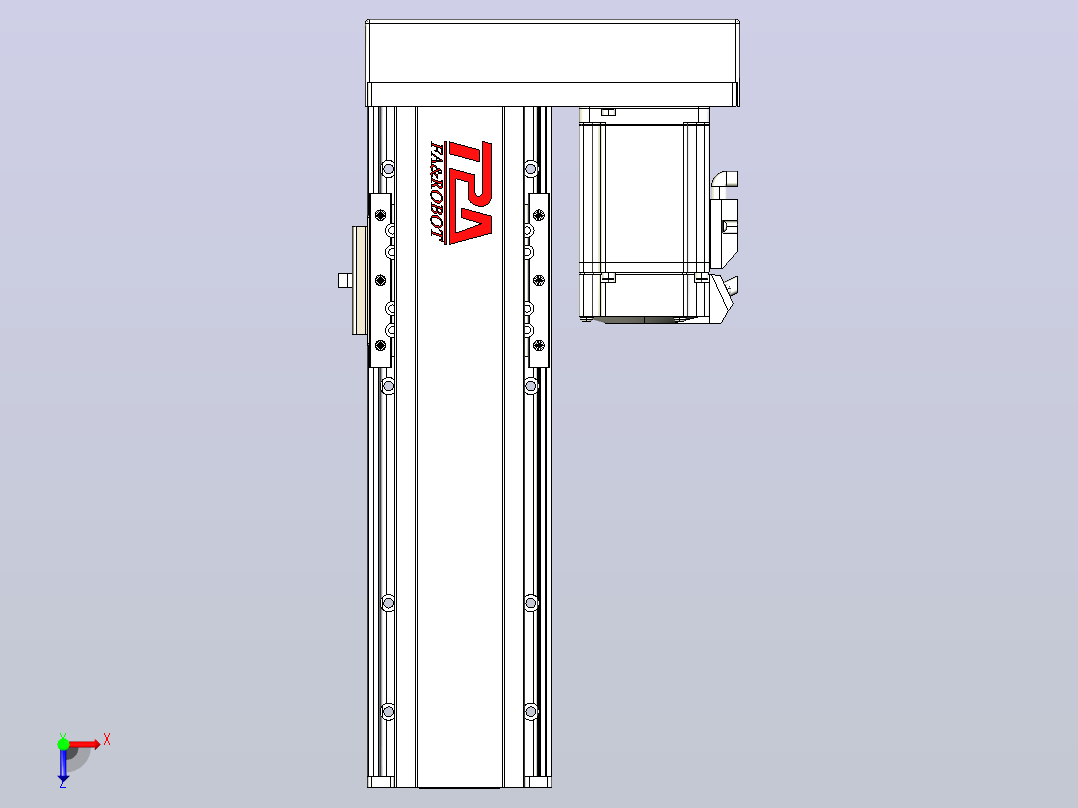 日规模组半封闭丝杆TPA-HNR-85D-1610-C-L150-ML-C-P20-N3俯视图