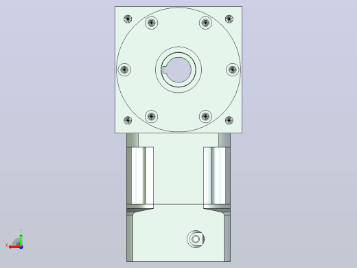 22PW110双孔 PLX90-L1 19-70-90-M6 PW110转向器 直径22双孔输出 带90直齿行星减速机后视缩略图