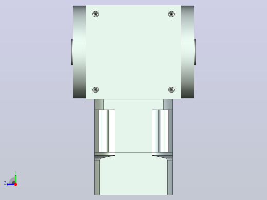22PW110双孔 PLX90-L1 19-70-90-M6 PW110转向器 直径22双孔输出 带90直齿行星减速机右视缩略图