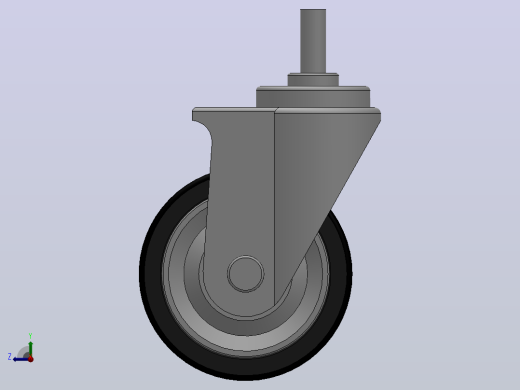 Z12-03-125-362B中重型轮[Z12-03-100-362B]脚轮右视缩略图