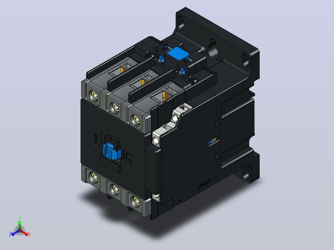NXCF-75～100交流接触器三维模型202412主视图