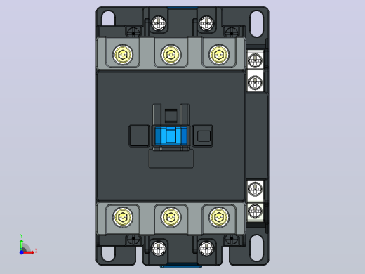 NXCF-75～100交流接触器三维模型202412前视缩略图