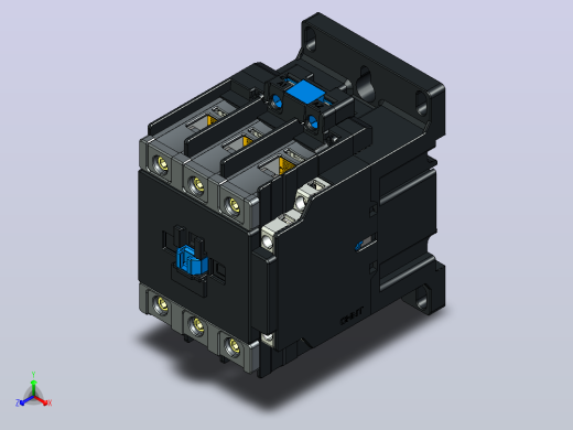 NXCF-75～100交流接触器三维模型202412正等轴测缩略图