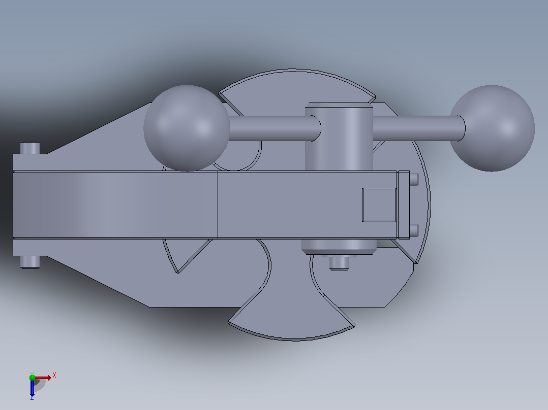 手动齿轮齿条心轴压力机俯视图
