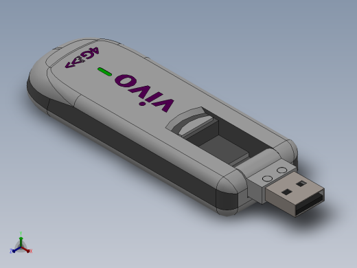 USB 网络调制解调器正等轴测缩略图